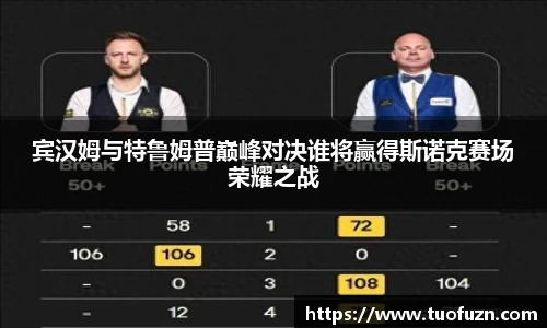 宾汉姆与特鲁姆普巅峰对决谁将赢得斯诺克赛场荣耀之战